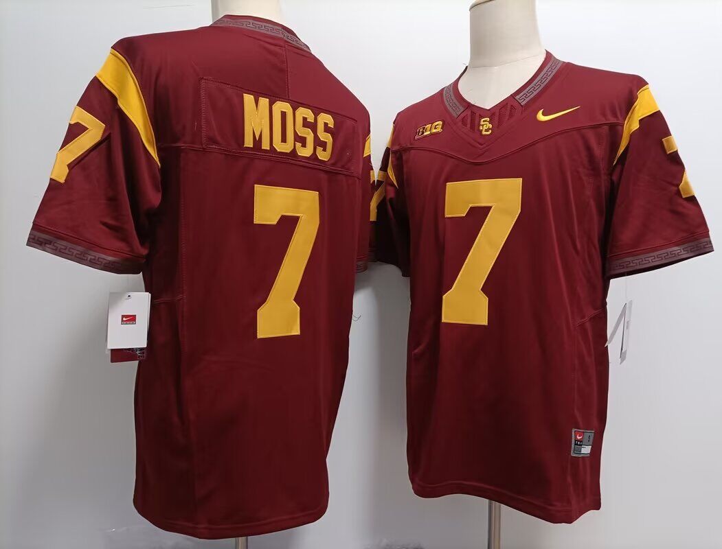 Men USC Trojans #7 Miller Moss red 2024 Nike NCAA jersey